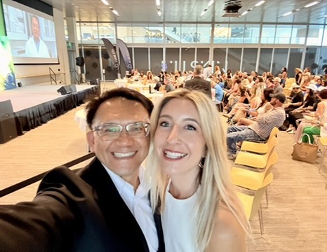 TOON with a fellow presenter at a local training event