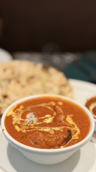 Close view of butter chicken served at ITC Narmada Ahmedabad