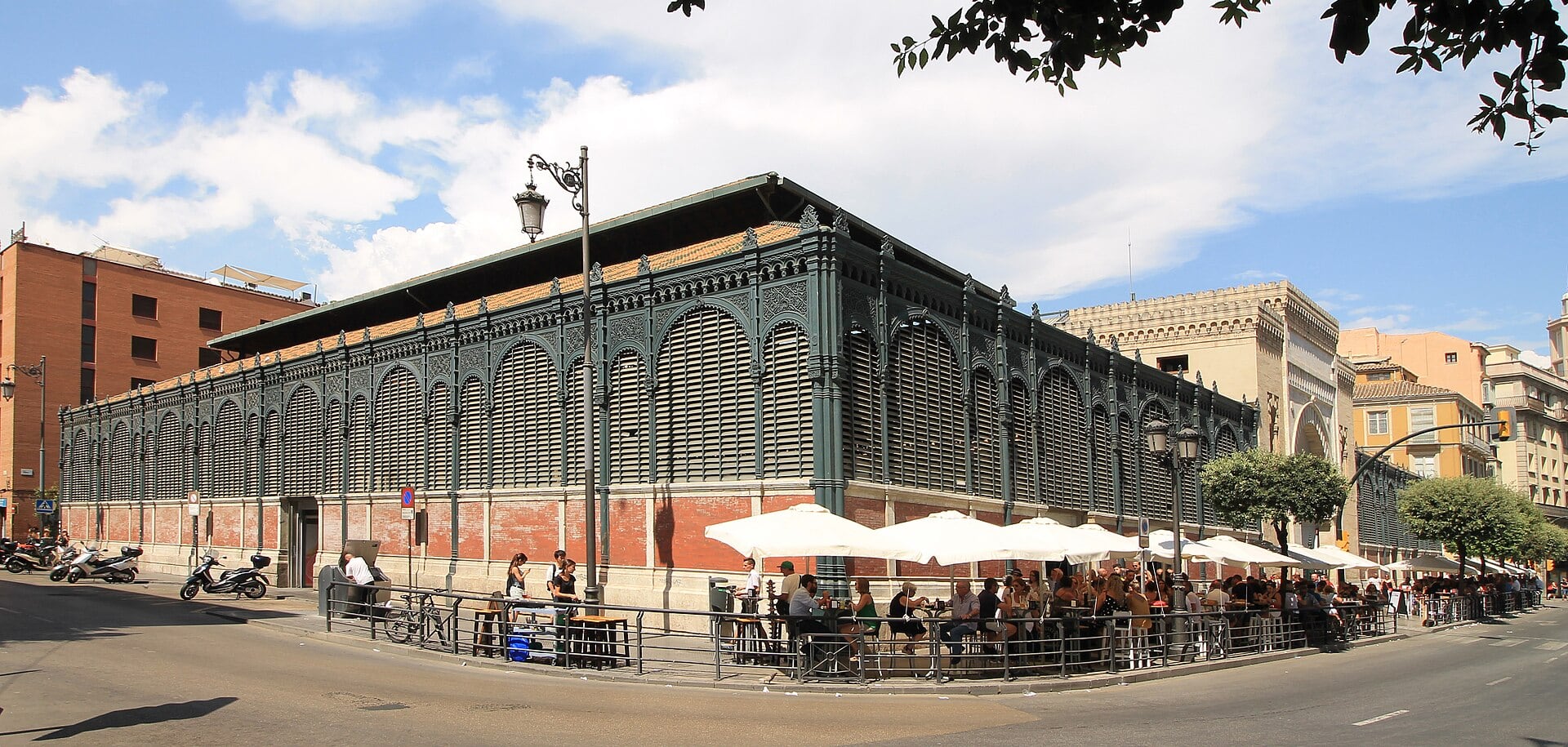 The iron market hall of Málaga’s Mercado Central de Atarazanas