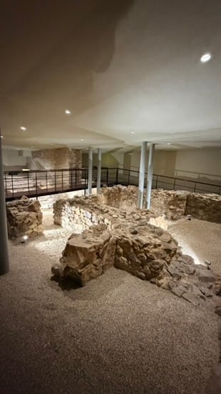A larger underground archaeological room beneath Museo Picasso Málaga
